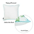 thumbnail image 4 of Housse de Coussin Carrée Corail Bleu Marine, 4 of 5