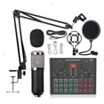 thumbnail image 1 of Loomza D6 Sound Card Wireless Condenser Microphone Multi-Microphone Kits Tabletop, 1 of 7