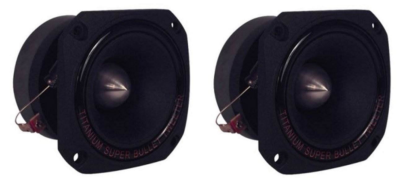 6 Pyramid TW44 1/" 300W Heavy Duty Titainium Super Tweeters Car Audio Lot of