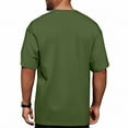 thumbnail image 4 of Yiaimeir Men's 320G Cotton Short Sleeve T-shirt Loose Half Sleeve Solid Color T-shirt, 4 of 4