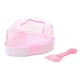 thumbnail image 1 of Baño de arena para hámster Perfecl Caja de arena desmontable Transparente Fácil limpieza Rosa, 1 of 8