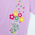 thumbnail image 3 of HILEELANG 2-7T Toddler Little Girls 3-Pack T-Shirts Flamingo Giraffe Flower Graphic 100% Cotton Short Sleeve Summer Tees White Pink Purple 2T 3T 4T 5T 6T 7T, 3 of 5