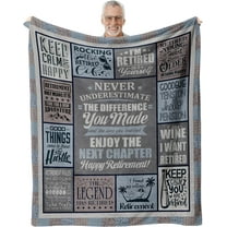 Retirement Gifts for Men, Retirement Throw Blanket 60“x50”, Best Gifts for Retirement Men 2024, Funny Retired Gifts for Men, Farewell Gifts for Coworkers, Cool Retirement Gifts for Boss Doctor