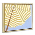 thumbnail image 4 of Stupell Industries Yellow & White Umbrella Coastal Painting Gold Floater Framed Canvas Art Print Wall Art, 21 x 17, 4 of 10
