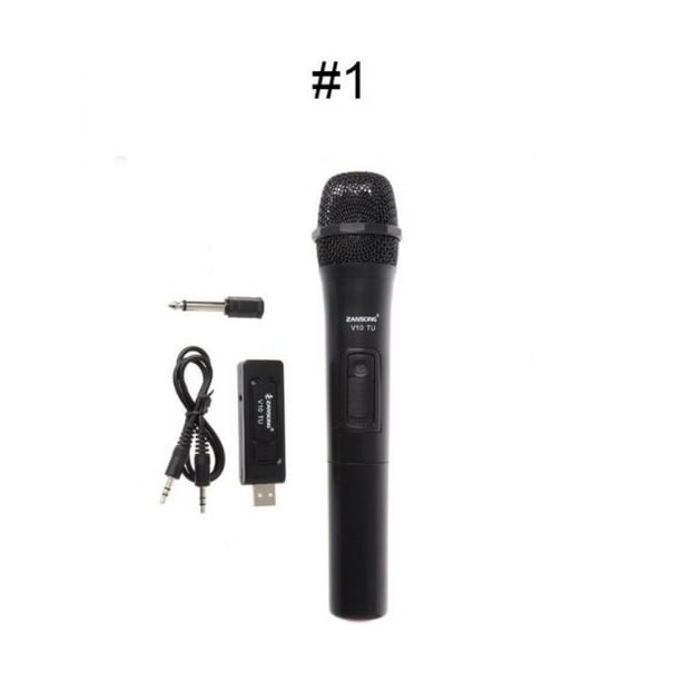 Microphone pour fête karaoké micro récepteur USB V16U VHF professionnel  avec