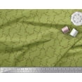 thumbnail image 3 of Soimoi Green Viscose Chiffon Fabric Leaves & Geometric Print Sewing Fabric Yard 42 Inch Wide, 3 of 3