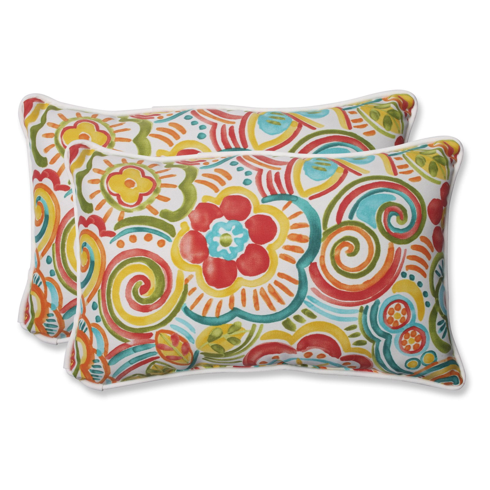 Pillow Perfect Outdoor/ Indoor Bronwood Carnival Rectangular Throw