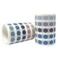 thumbnail image 2 of Wrapables Colorful Dots Washi Masking Tape, Round Circle Stickers for Scrapbooking, Planners, Bullet Points, and Journals 6M Length Total (Set of 2), Blue & Afterglow, 2 of 7