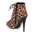 thumbnail image 3 of Qupid CH72 Women Peep Toe Lace Up Stiletto Ankle Bootie, 3 of 6