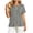 ZA-Black-plus size tops for women, variant on Striped Plus Size Tops for Women Crewneck Short Sleeve Top with Button Loose Summer Casual Blouses for Going Out
