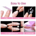thumbnail image 4 of Gellen Puntas de Uñas Postizas Cuadradas Cortas para Presionar sobre las Uñas, 504 Puntas de Gel Suave para Extensiones de Uñas Cubierta Completa Preformadas 12 Tamaños de Uñas Postizas Transparentes, 4 of 8