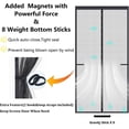 thumbnail image 5 of Upgraded Magnetic Screen Door for Tall Door to 38x98 with 42 Longer & Stronger Magnets,Retractable ,Heavy Duty Fiberglass Mesh Door Screen Magnetic Closure for Single Door, 5 of 5