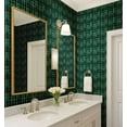 thumbnail image 2 of S4Sassy Mosaic Tile Pattern Wallpaper - Green Wall Covering, 25" X 240" Self-Adhesive Plain Vinyl Wall Paper, Walls Wrap, Modern Minimalist Wallpaper For Office, Bedroom, Workspaces, 2 of 4