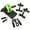 Green, variant on AB Wheel Roller Kit Abdominal Wheel Set with Push-Up Bar Jump Rope Hand Gripper Spring Exerciser and Knee Pad Home Gym Workout Equipment for Fitness Training