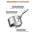thumbnail image 6 of Cooks Standard Multi-Ply Clad 3 Quart Stainless Steel Saucepan with Glass Lid, Kitchen Induction Cooking Sauce Pot Pan, Dishwasher & Oven Safe, Compatible with All Cooktops, 6 of 7