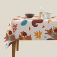 thumbnail image 3 of Wukai Forest Squirrel Nuts Waterproof Tablecloth for Kitchen Dining, Fits Square Tables for 2-4 Seats -60"x60", 3 of 7