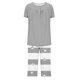 thumbnail image 5 of Sexy Pijama Conjunto para las Mujeres, Cuello Redondo Blusa de Manga Corta Y Pantalones, Traje de Moda Casual, 5 of 9
