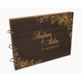 thumbnail image 7 of Darling Souvenir Personalized Engraved Laser Cut Wedding Guest Book Wooden Cover Sign-in Book Registry Guestbook Scrapbook-4Y, 7 of 7