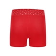 thumbnail image 2 of Oyolan Shorts de Yoga et de Danse Athlétiques pour Filles avec Strass, Shorts de Vélo de Gymnastique, Bas d'Entraînement de Tumbling, Shorty, Hot Pants Rouges 14, 2 of 6