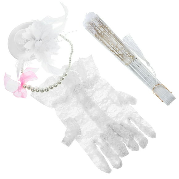 TAILTOSS 1 Set of girls tea party supplies for Christmas White ABS Role Play Games