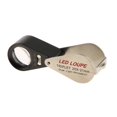 thumbnail image 1 of Milaget Glass Lens Jewelry Magnifier LED Light Magnification Black 20X, 1 of 9