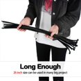 thumbnail image 4 of Large Zip Ties Heavy Duty Big Cable Ties Extra Long Tie Wraps Black 26 Inch 60 Pieces, 4 of 5