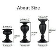 thumbnail image 5 of Sziqiqi Vintage Black Candle Holders for Pillar Candles Metal Set of 3, 5 of 8