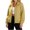 Yellow, variant on Women's Lightweight Zip Up Hooded Jacket Stand Collar Long Sleeve Elastic Cuff Jacket Loose Fit Casual Travel Coat with Zip Pockets Yellow