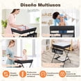 thumbnail image 4 of Cambiador de Bebés Plegable Portátil Costway con Cesta de 3 Compartimentos Negro 80 x 63 x 103 cm, 4 of 9