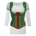 thumbnail image 4 of Women's Oktoberfest Themed Graphic T-Shirt Casual Style Round Neck Short Sleeve for Festival Parties and Travel, 4 of 4