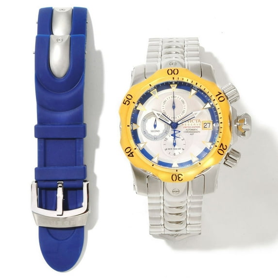 Invicta Men's 10169 Reserve Venom Swiss Automatic Interchangeable Bracelet Chronograph Dive Watch