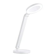 Kavalan LED Desk Lamp with Lighted Makeup Mirror - White