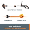 thumbnail image 4 of WORX WG163.9 20V Cordless Grass Trimmer/Edger with Command Feed, 12", 4 of 8