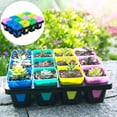 thumbnail image 1 of Greenadscape 1Jgo Plástica Para Cultivo Con De 12 Rejillas Para Plantas, 1 of 6
