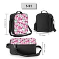 thumbnail image 2 of Fotbe Flamingo Lonchera Bolsa de Almuerzo para Hombres y Mujeres, Lonchera de Gran Capacidad, Bolsa de Almuerzo Reutilizable, Bolsa Térmica Aislante, 2 of 7