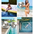 thumbnail image 3 of POZA Inflatable Silver Beach Balls and Giant Pool Noodles - Premium Luxurious 16" Beach Balls and 74" Water Floating Noodles Filled with Silver Sparkle Confetti, Pool Party Float Decorations - 4 Pack, 3 of 7
