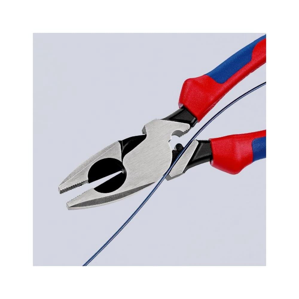 Knipex 09 12 240 SBA Lineman's New England Comfort Grip with Tape Puller & Crimper