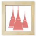 thumbnail image 1 of Thailand Traditional Architecture Art Illustration Square Picture Frame Wall Tabletop Display, 1 of 3