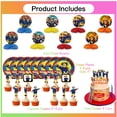 thumbnail image 2 of Fire Sam Party Supplies Decor Plates Fans Decorations Honeycomb Centerpieces Cake Toppers, 2 of 6
