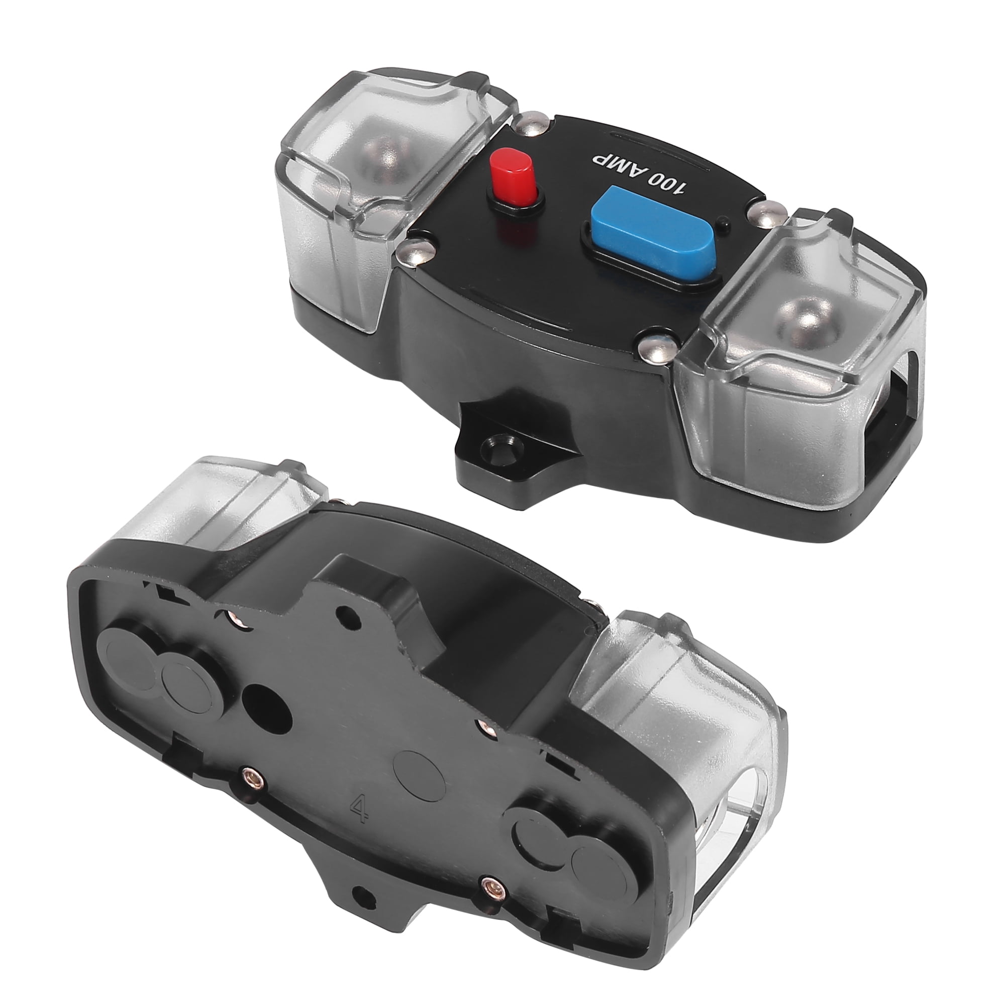 DC 12-24V 100 Amp Circuit Breaker Audio Inline Fuse Holder Protector with Waterproof Cover for Car Truck Boat RV