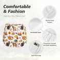 thumbnail image 4 of Balery Thanksgiving Turkeys 1 Pantalones cortos deportivos para mujer con forro y dos bolsillos, elásticos, para entrenamiento, gimnasio, yoga-Small, 4 of 7