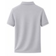 thumbnail image 4 of Mens Golf Shirt Quick Dry Stretch Zip Short Sleeve Polo Shirt, 4 of 6