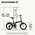 thumbnail image 5 of Schwinn 20-Inch Loop Folding Bike, Black, 5 of 5