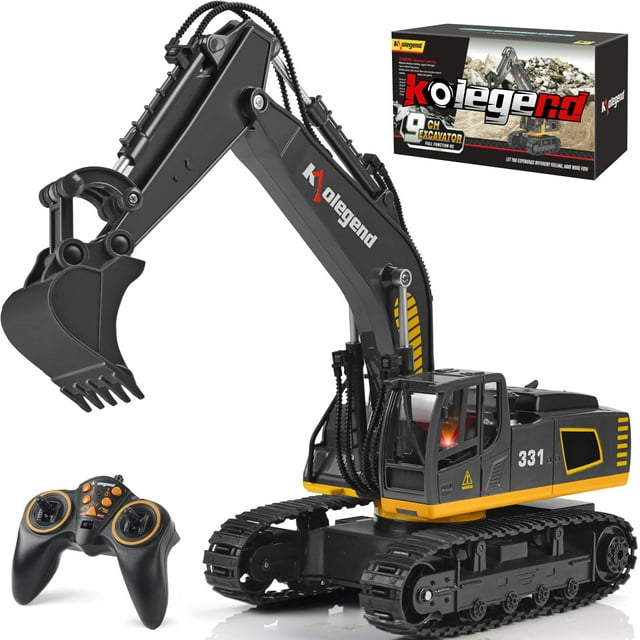 Excavadora de juguete a control remoto kolegend 40 cm 11 canales 1/18