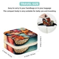 thumbnail image 5 of Starfish Travel Portable Decorative Box - Square Jewelry Storage and Organizer Box for Rings, Earrings, Necklaces, and Bracelets - Suitable for Girls and Women - Necklace Organizer Box, 5 of 6