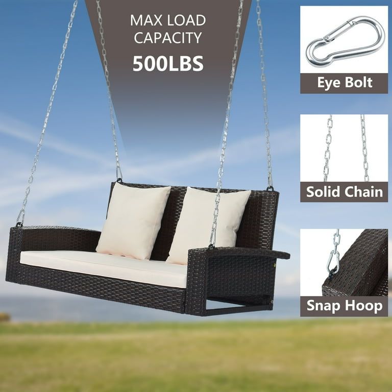 Hanging discount outdoor loveseat