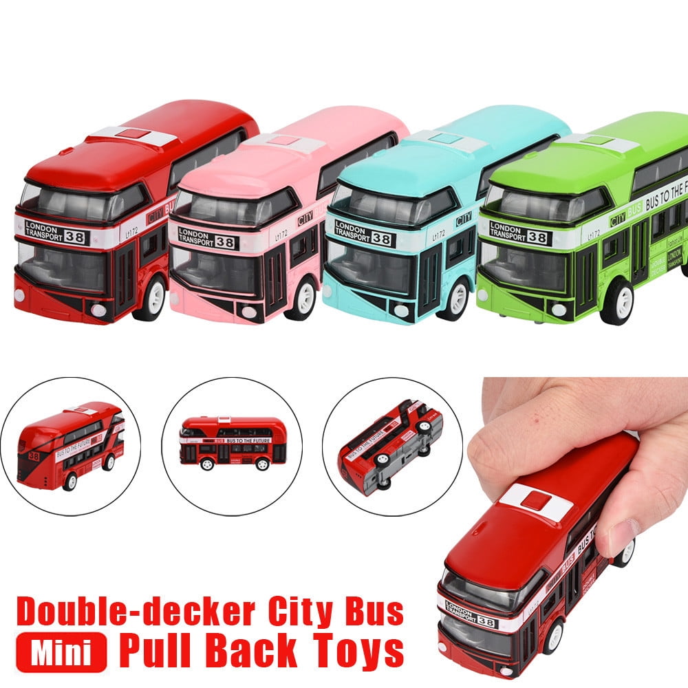 matoen Pull Back Bus Collection Model Doubledecker Bus Alloy Die Cast