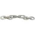 thumbnail image 6 of 9", 9", 13"W Gray Marble Handmade Geometric 3 Link Chain Sculpture with Various Shapes, by DecMode (3 Count), 6 of 7