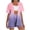 Purple, variant on Bovxnpu Lounge Sets for Women Summer 2 Piece Outfits Set Printed Short Sleeve With Cardigan And Pocket Shorts Casual Set