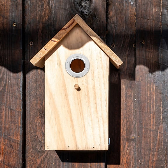 RENACLIPY 6Pcs Aluminum Parrot House Hole Protectors for Bird Nest Boxes with Antibite Design Plated Silver